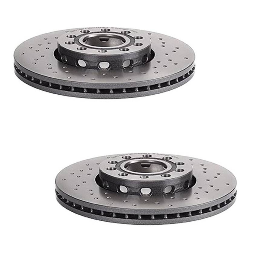 Audi Disc Brake Pad and Rotor Kit – Front (288mm) (Xtra) (Ceramic